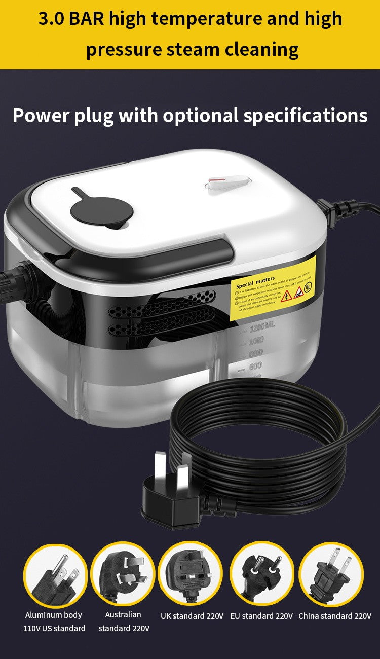 Limpador a vapor, esterilização de alta temperatura, ar condicionado, capô de