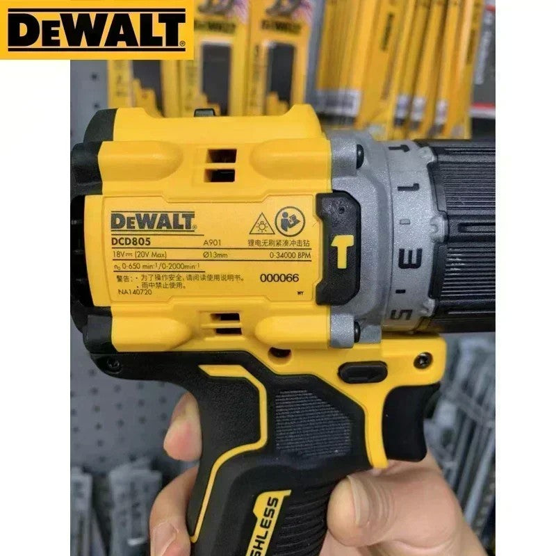 DEWALT-Furadeira de martelo sem fio, furadeira de impacto recarregável, ferrame