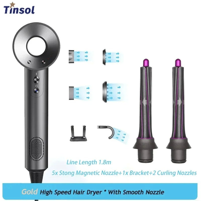Secador de cabelo de íon negativo de alta velocidade Secador de cabelo profissi