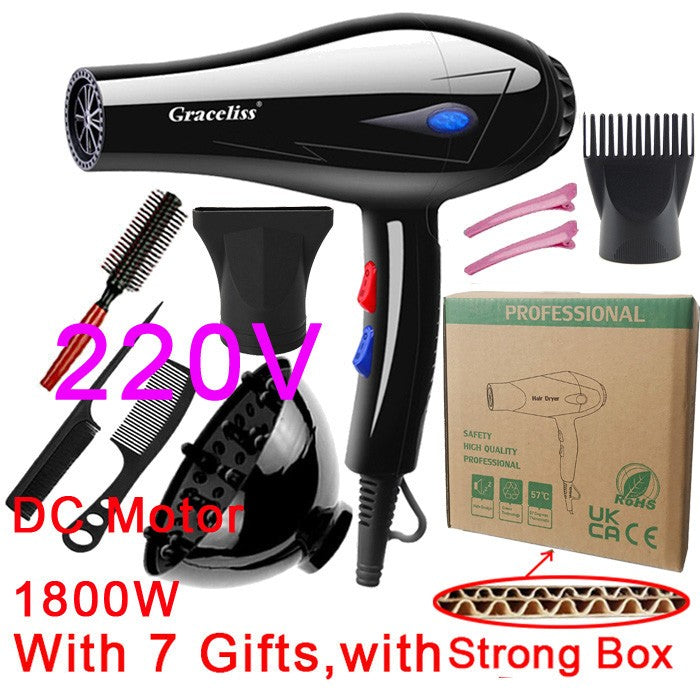 Original ue plug vento quente e frio profissional secador de cabelo secador de c