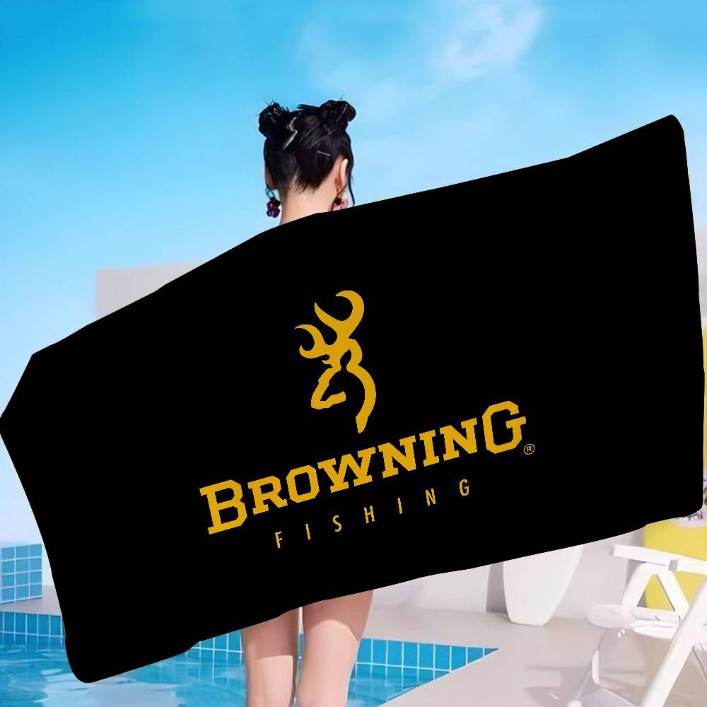 B-Browning Logo Toalha de banho de microfibra macia absorvente de água para men