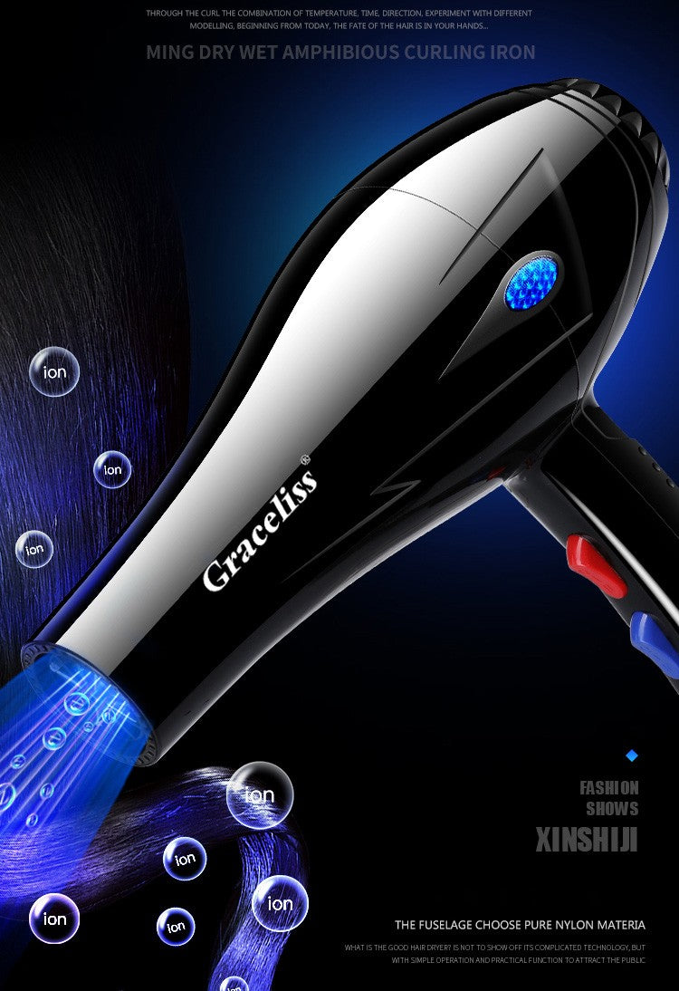 Original ue plug vento quente e frio profissional secador de cabelo secador de c