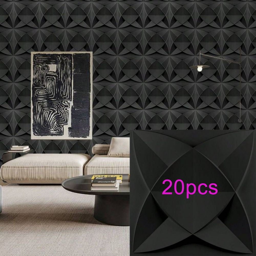 Painel de parede texturizado 3D KUUJOJOJO para decoração de parede interna, ad