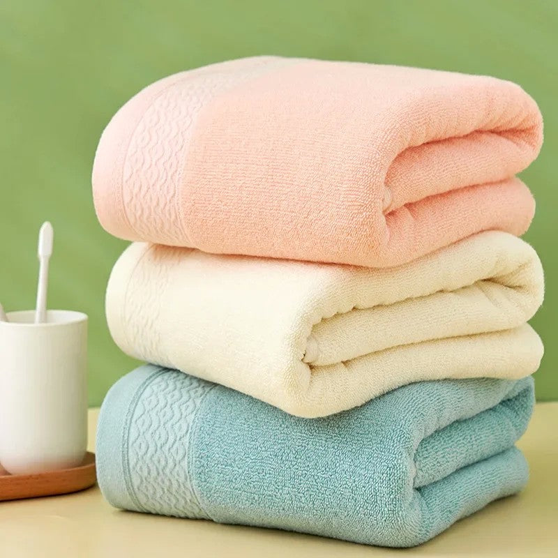 Toalha de banho de algodão pura toalha de banho doméstica absorvente toalha de
