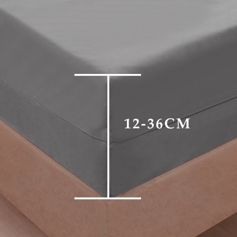 Capa de colchão impermeável totalmente fechada de 6 lados com zíper lençol à prova de poeira para cama de casal, solteiro, completo, Queen, King