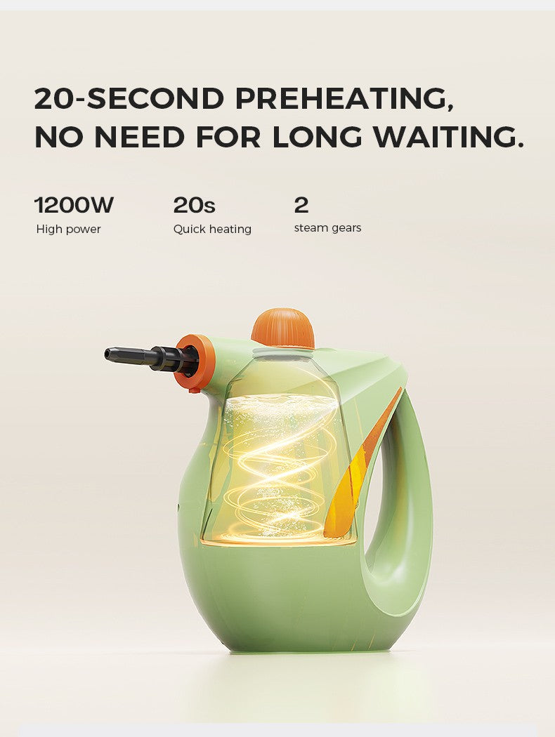 Limpador a vapor portátil 1200W de alta pressão 3.0Bar 20s Calor rápido Tanqu