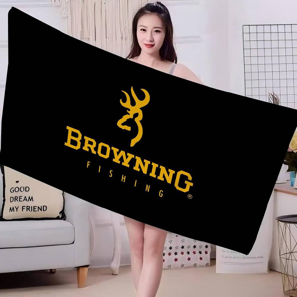 B-Browning Logo Toalha de banho de microfibra macia absorvente de água para men