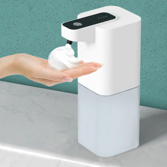 Dispensador de sabão automático recarregável USB, Touchless, portátil, espum