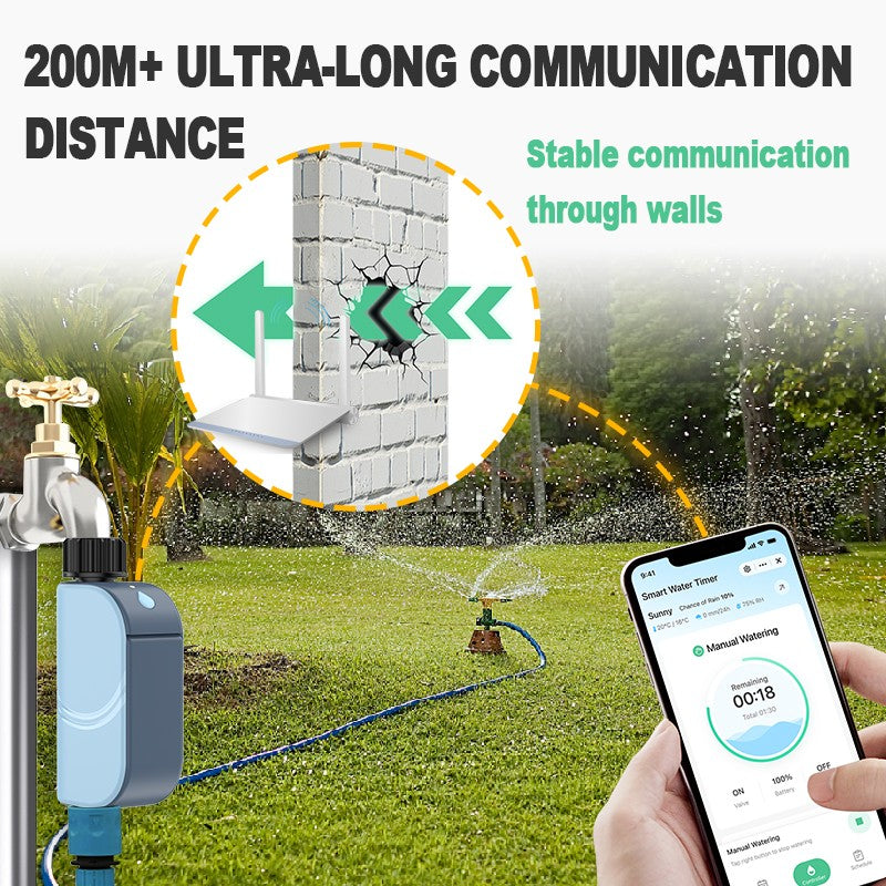 Inteligente wi fi jardim rega temporizador tuya sprinkler automático sistema de