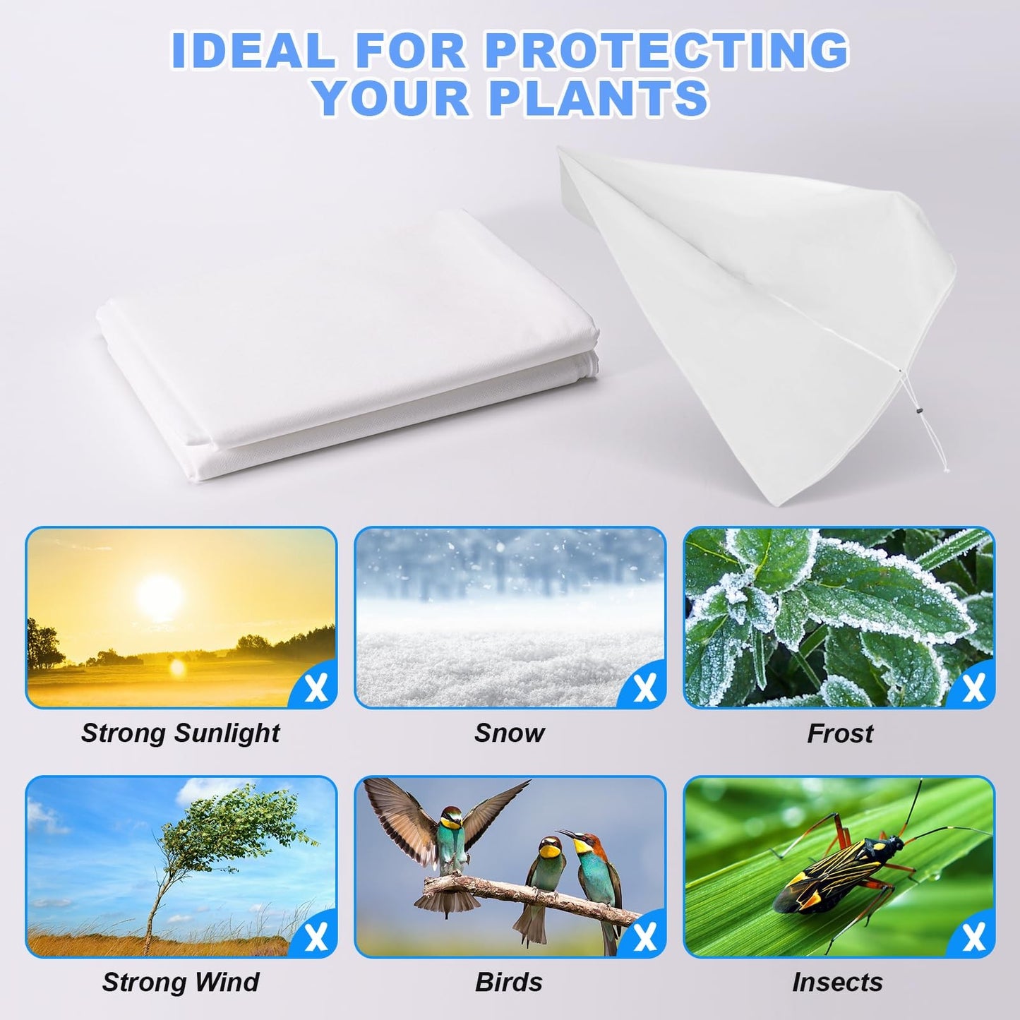 Capa de planta inverno quente capa árvore arbusto planta proteger saco proteção contra geada para quintal jardim plantas pequena árvore contra frio