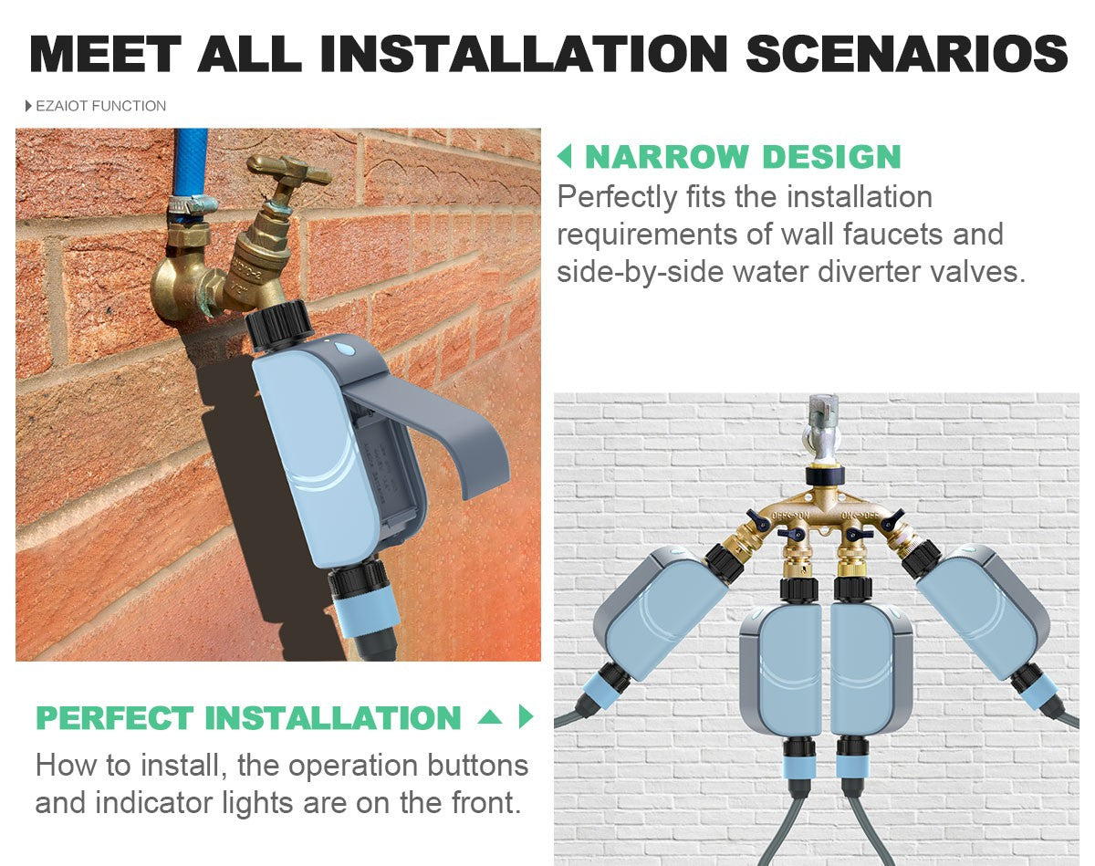 Inteligente wi fi jardim rega temporizador tuya sprinkler automático sistema de