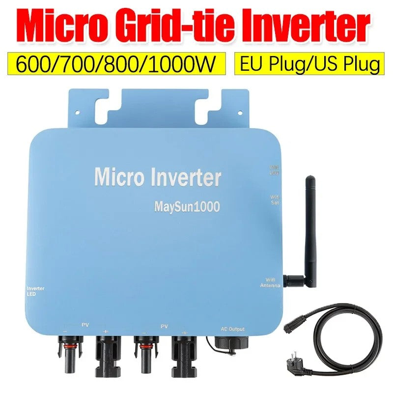 1000w 800w 700w 600w grau tie micro inversor solar mppt operação 28-55v invers