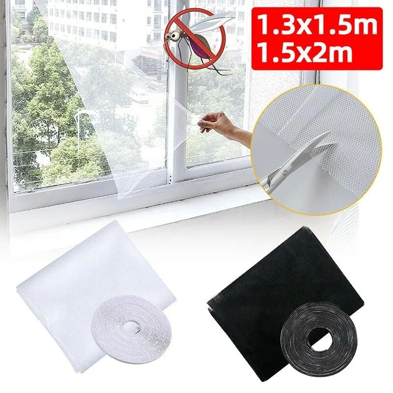 Diy mosquiteiro auto-adesivo interior anti-insetos mosca tela cortinas janela ne