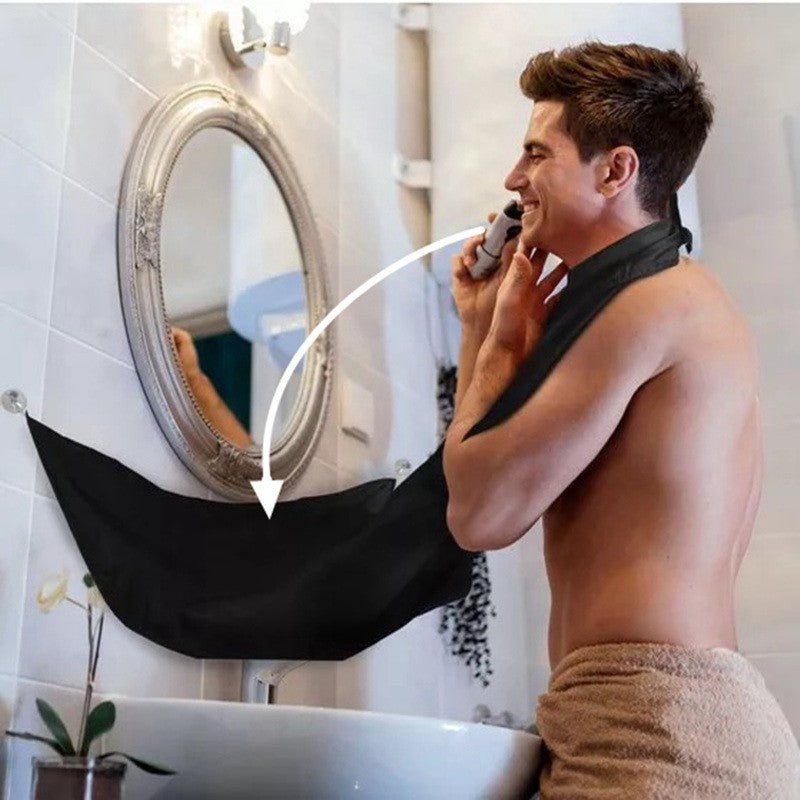 Avental de barbear masculino, capa coletora de barba, cuidados com o rosto, cabe