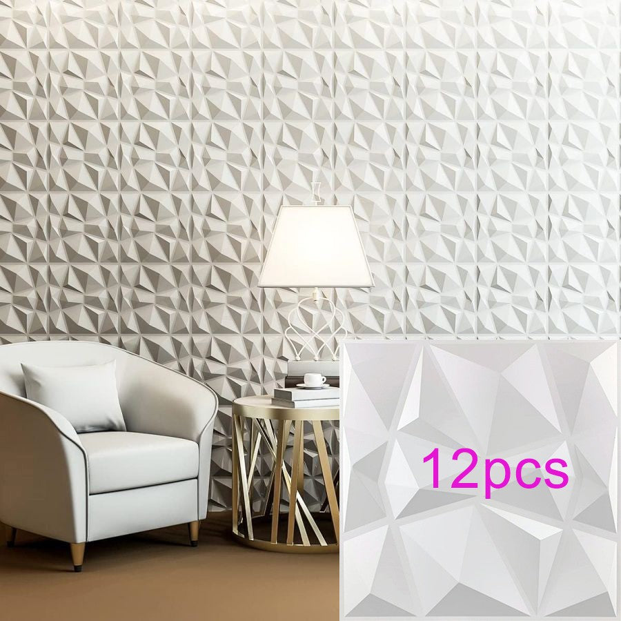 Painel de parede texturizado 3D KUUJOJOJO para decoração de parede interna, ad