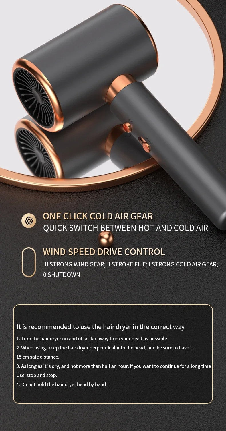 Secador de cabelo profissional para salão de beleza, 2000w, escova de ar quente