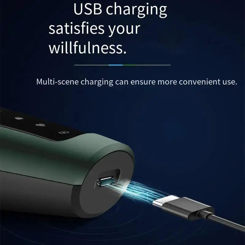 Barbeadores elétricos para homens, lâmina de barbear impermeável, uso úmido