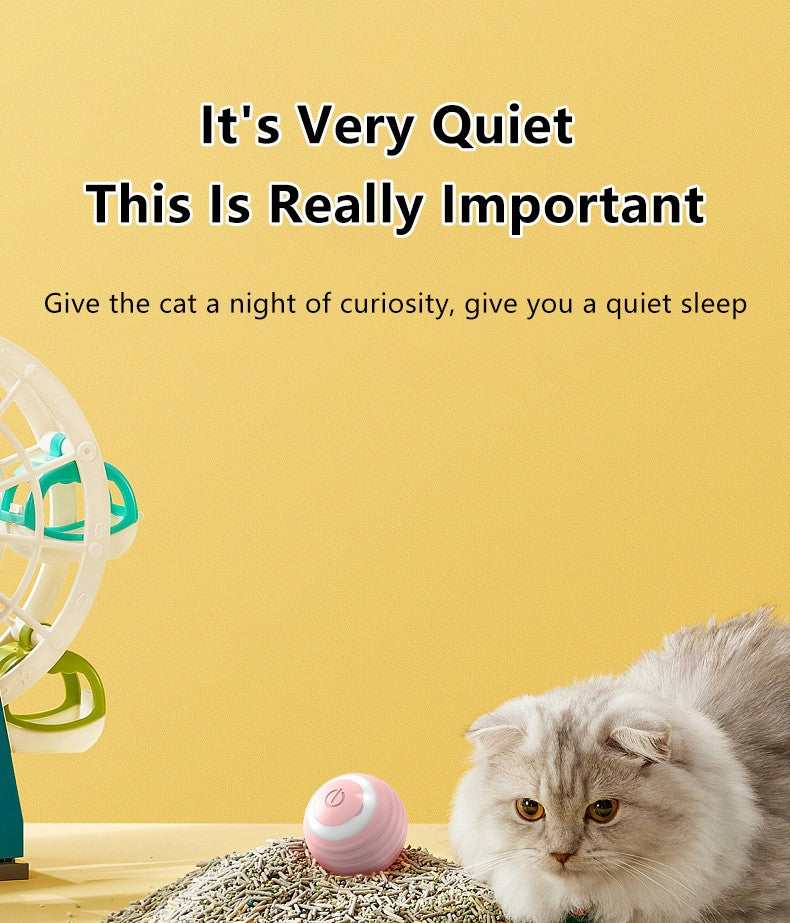 Gato bola interativa inteligente gato brinquedos interior automático rolamento