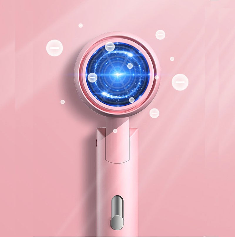 Mini secador de cabelo dobrável 750W com bolsa de transporte Anion de ar quente