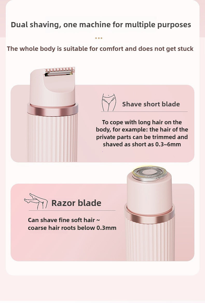 Barbeador elétrico para mulheres, à prova d&#39;água, lâminas de cabelo molh