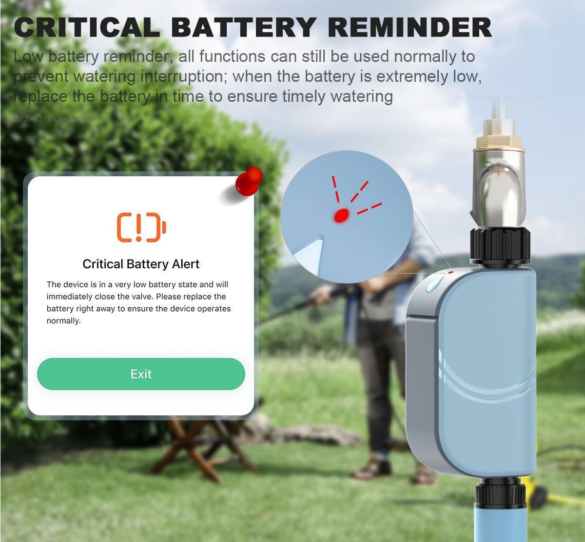Inteligente wi fi jardim rega temporizador tuya sprinkler automático sistema de