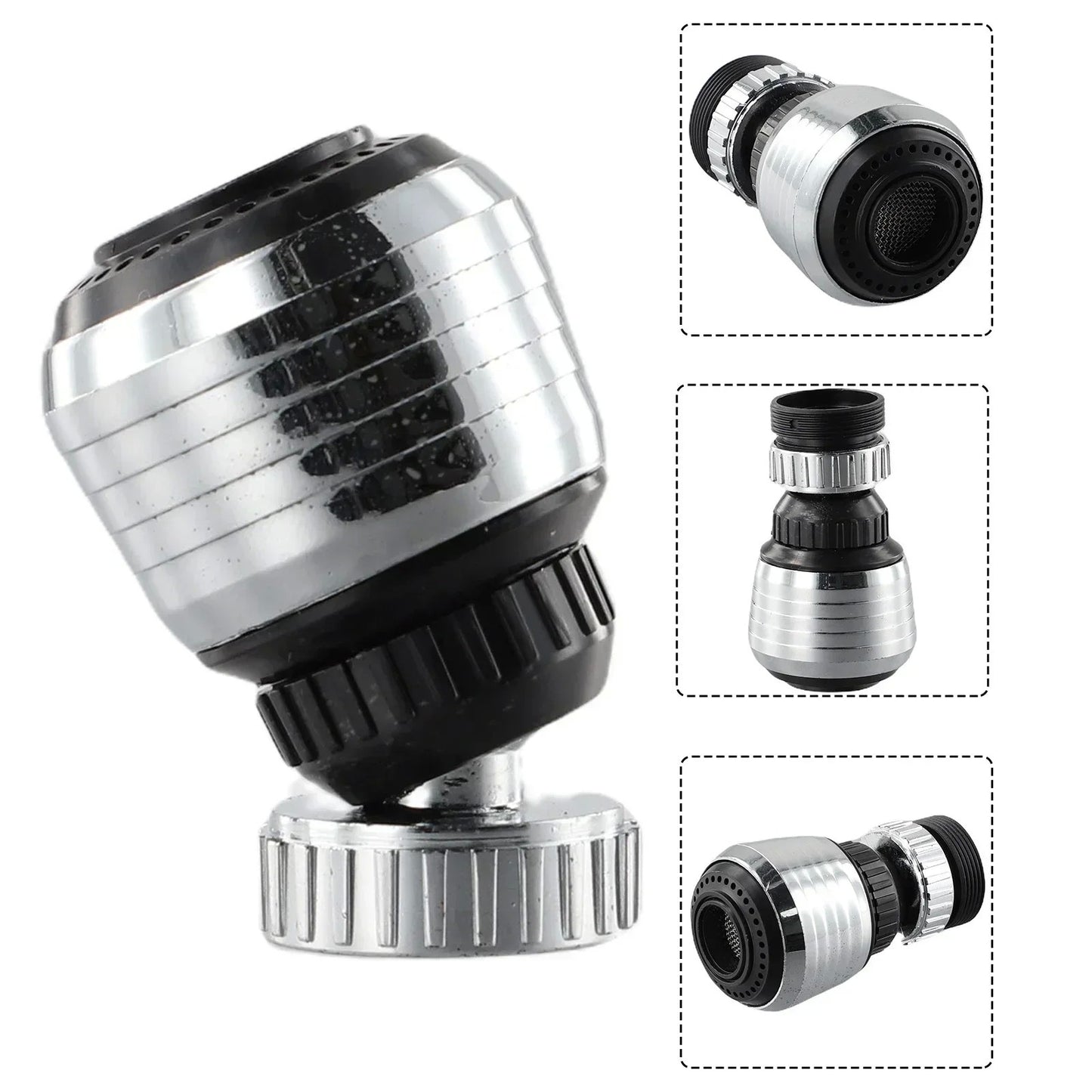 Torneira da cozinha aerador grau giratório bubbler poupança de água adaptador