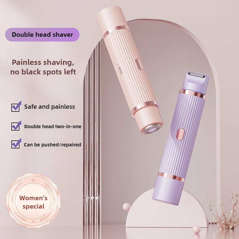Barbeador elétrico para mulheres, à prova d&#39;água, lâminas de cabelo molh