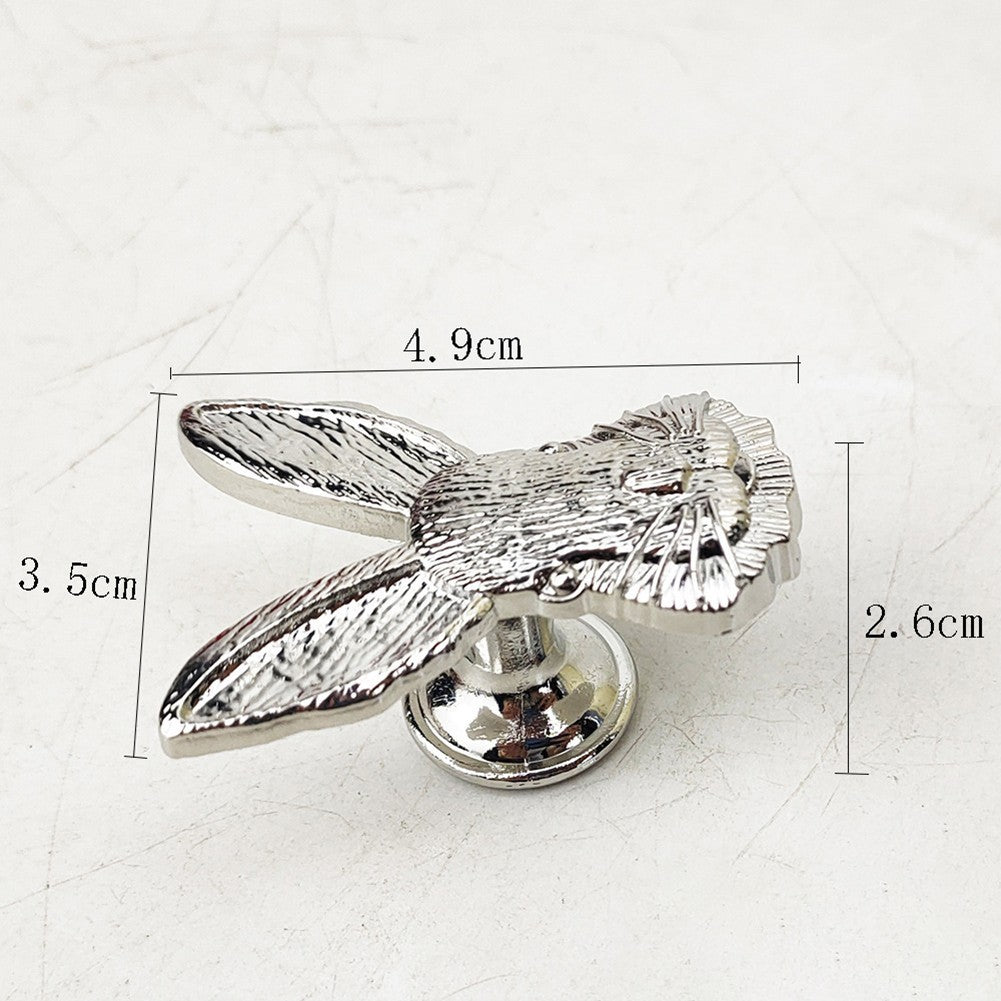 European Retro Bee Shape Drawer Handles Zinc Alloy Furniture Wardrobe Knob Kitchen Cupboard Drawer Door Vintage Pull Handles