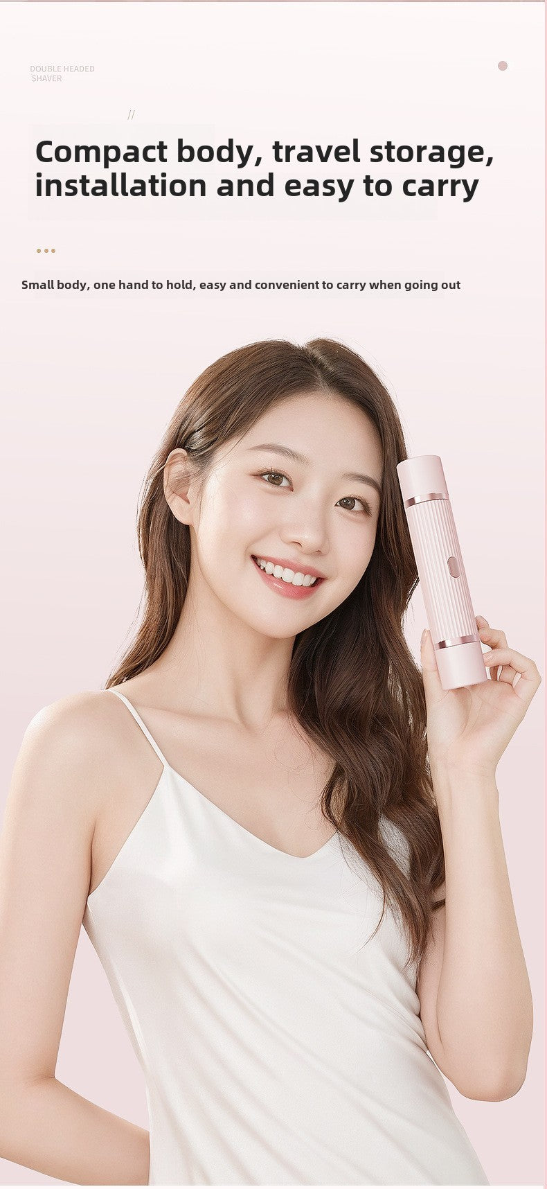 Barbeador elétrico para mulheres, à prova d&#39;água, lâminas de cabelo molh