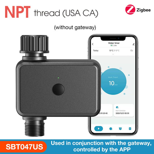 Tuya zigbee/wifi temporizador de água 1 zona sistema de rega programável flor