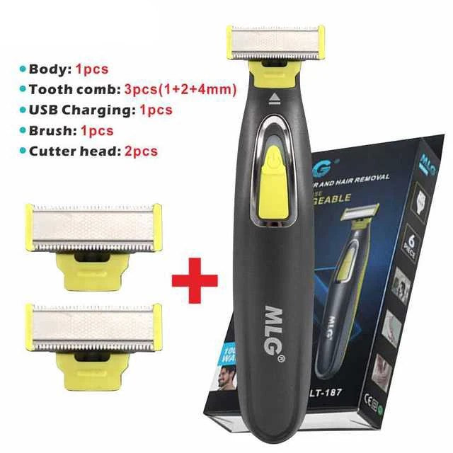 Barbeador elétrico para homens e mulheres, portátil, aparador de corpo inteiro