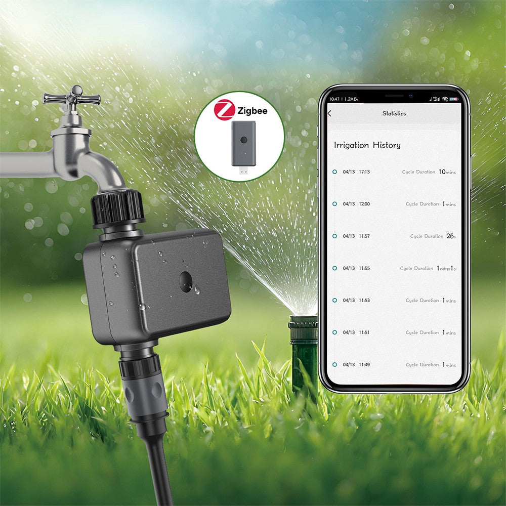 Tuya zigbee/wifi temporizador de água 1 zona sistema de rega programável flor
