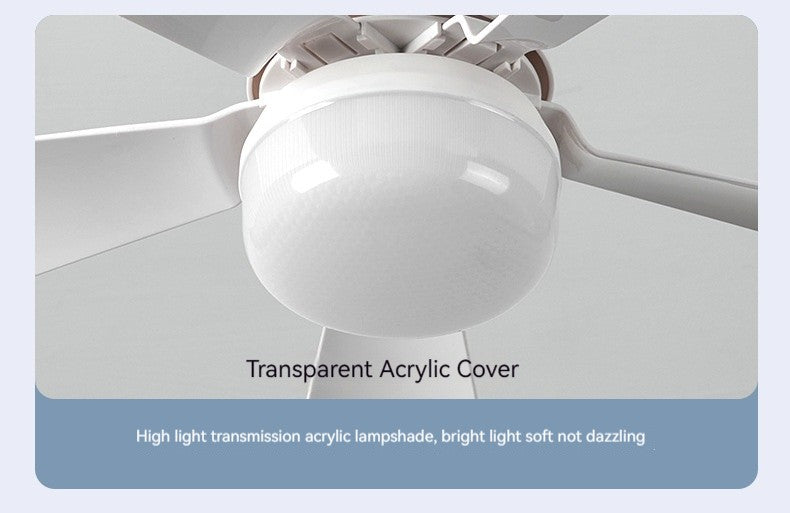Ventilador de teto led com luz controle remoto regulável 30w e27 base moderna i