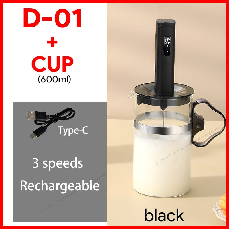 Mini batedor de café recarregável usb, 3 velocidades, máquina de espuma, café, leite, alça elétrica, liquidificador, batedor de ovos, ferramentas de cozinha quentes