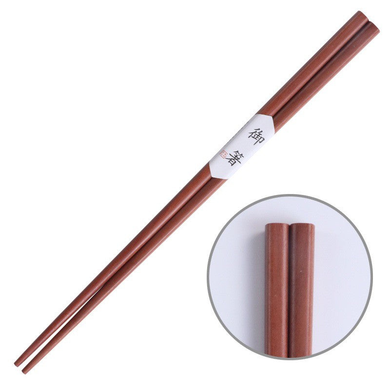 Conjunto de pauzinhos de sushi de madeira de castanha natural japonês feito à