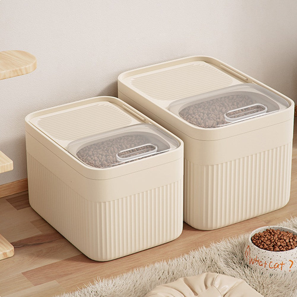 Recipiente de armazenamento de alimentos para cães com tampa hermética 5/10/15