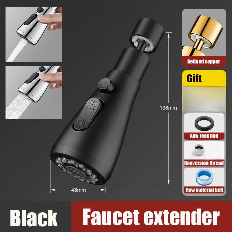 Universal 720 ° Girerar extensor de torneira da cozinha aerador filtro respingo