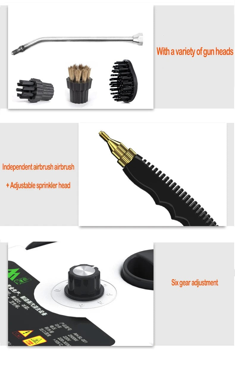 Limpador a vapor de alta pressão, limpadores de ar condicionado para casa, cozi