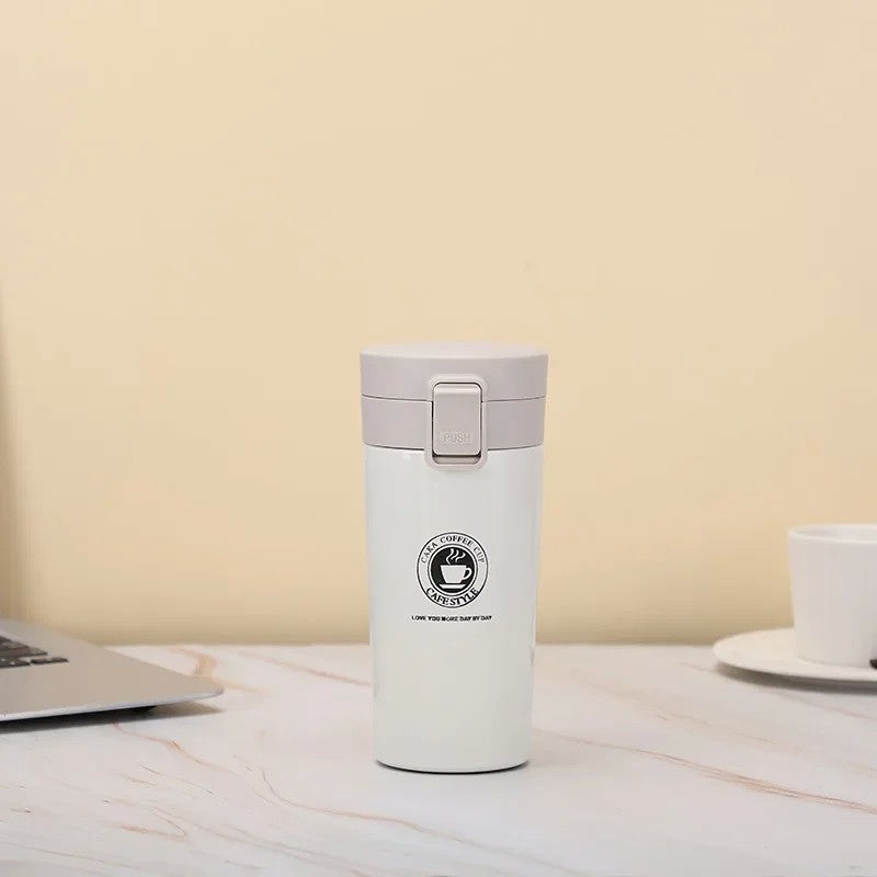 Garrafa térmica à prova de vazamento, caneca térmica de 380/510ml, parede dup