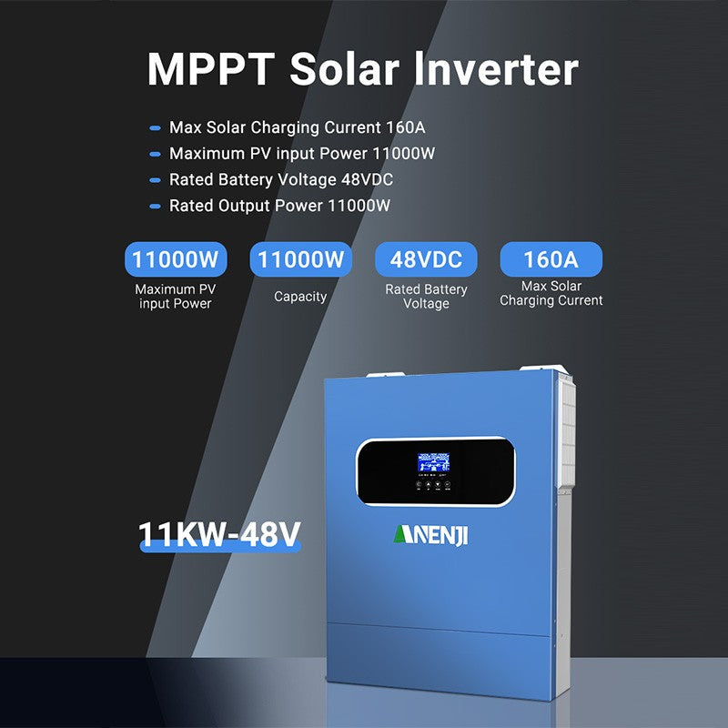 ANENJI 4KW 6.2KW 11KW Inversor Solar Híbrido 24V 48V 230VAC Max PV 500V 100A 12