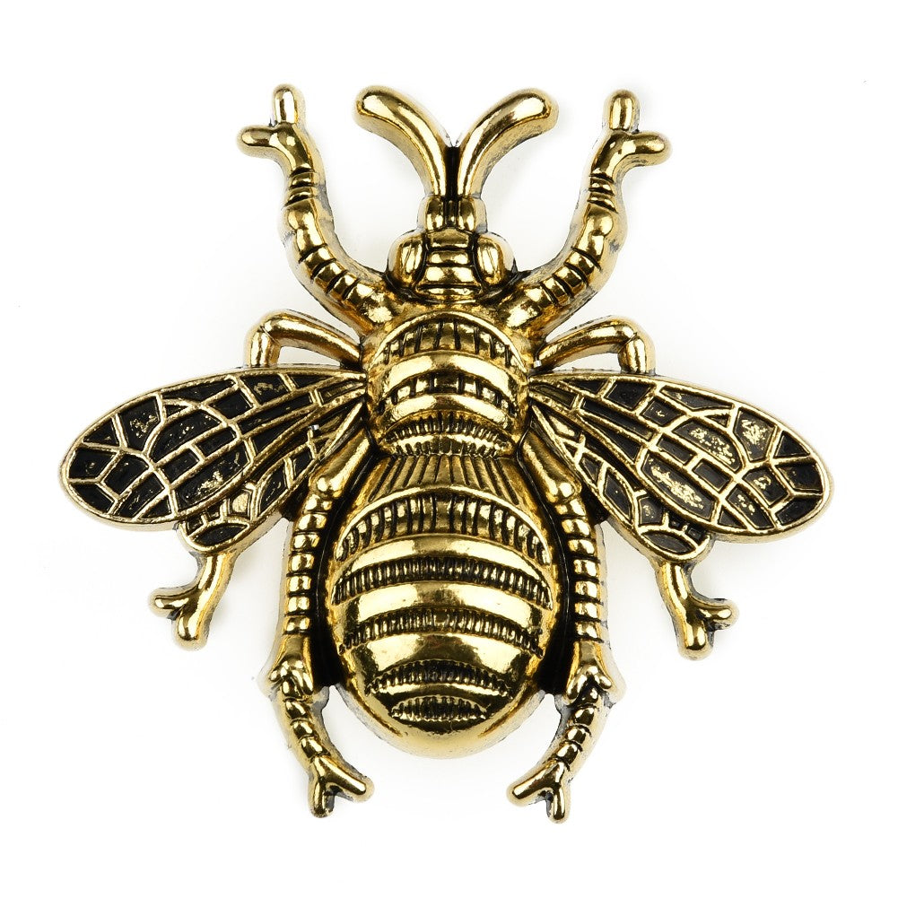 European Retro Bee Shape Drawer Handles Zinc Alloy Furniture Wardrobe Knob Kitchen Cupboard Drawer Door Vintage Pull Handles