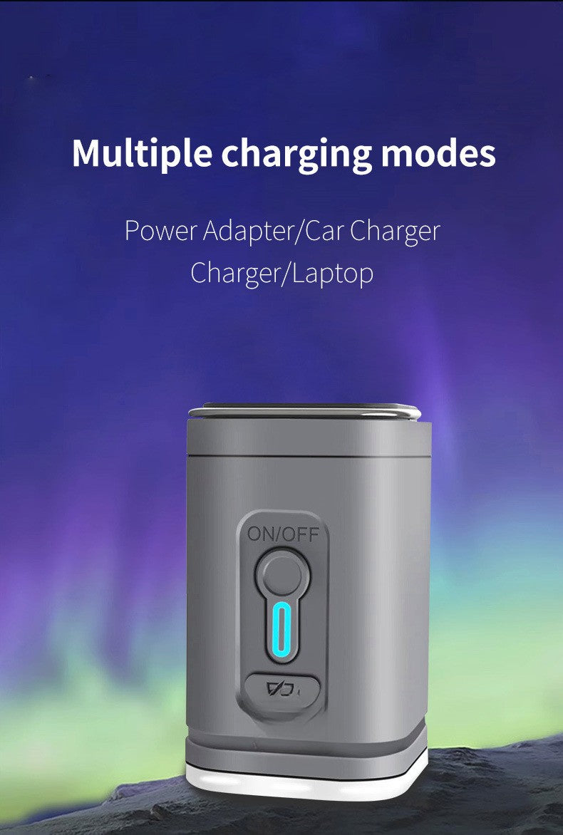 Mini bomba de ar portátil com bateria de 1300mAh recarregável USB para inflar