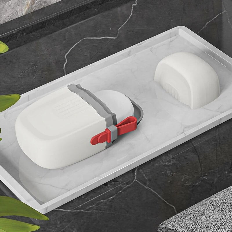 Caixa de sabonete impermeável selada portátil da moda para viagens, caminhadas