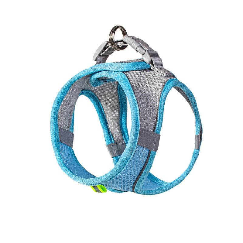 Conjunto de Arnês Ajustável para Cachorro e Gato, Colete para Cães, Trela Pet