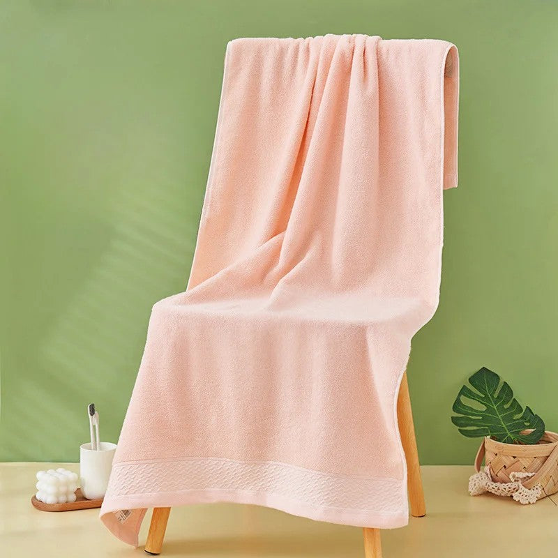 Toalha de banho de algodão pura toalha de banho doméstica absorvente toalha de