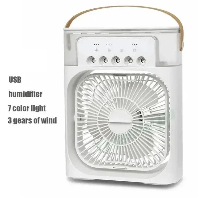 Novo ventilador de ar condicionado 3 em 1 mini refrigerador de ar led night ligh