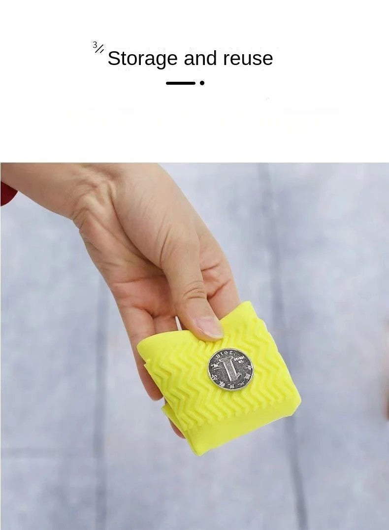 1 par de capas de sapato de silicone à prova d&#39;água, borracha resistente a