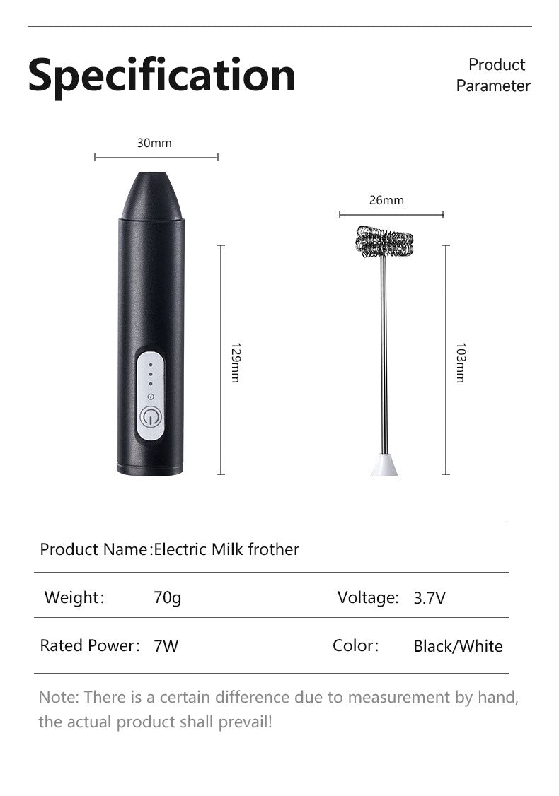 Mini batedor de café recarregável usb, 3 velocidades, máquina de espuma, café, leite, alça elétrica, liquidificador, batedor de ovos, ferramentas de cozinha quentes