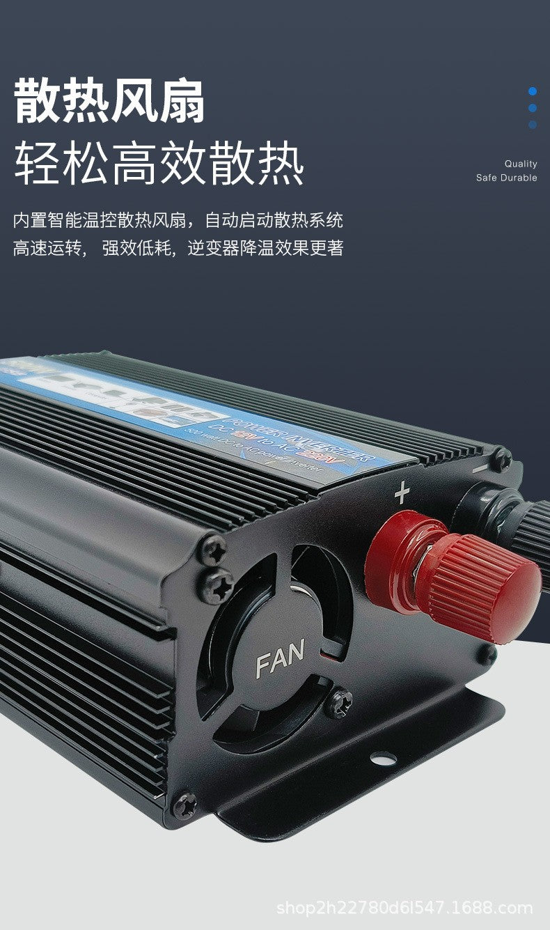 Venda quente onda de corda de correção 12V para 220V inversor solar 500W1000W2