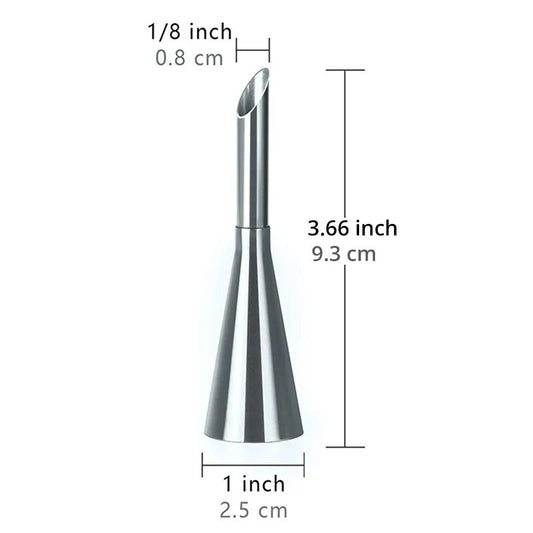 1 peça de aço inoxidável puff boca bolo puff creme flor espremedor ocidental